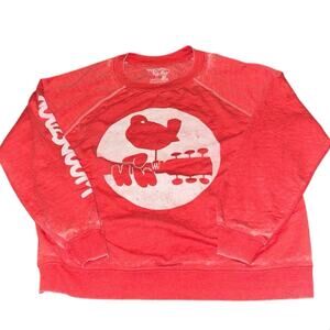 RECYCLED KARMA Woodstock Symbol Oversized Sweatshirt Size Small New without Tag